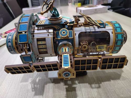 Customer photo review of The Celestial Prism Space Station 3D Wooden Puzzle