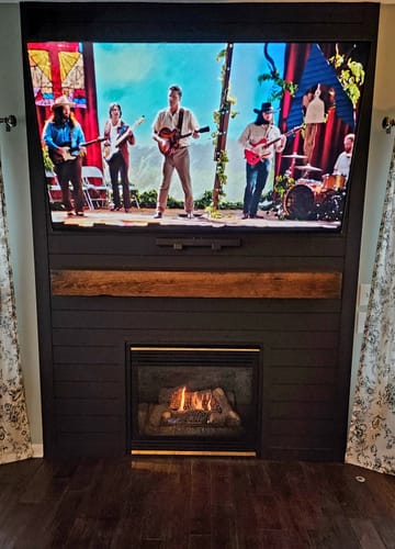 Customer photo review of Distressed Mantels