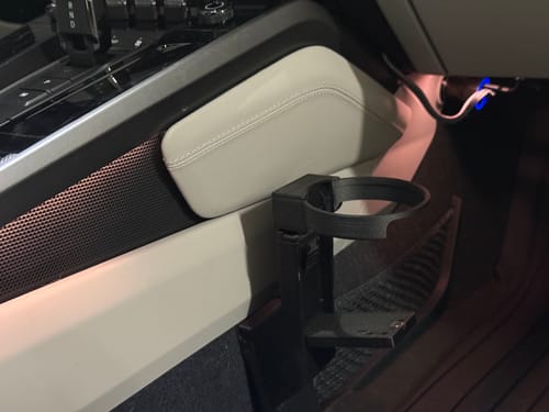 Customer photo review of The Flip Porsche 992 Cup Holder