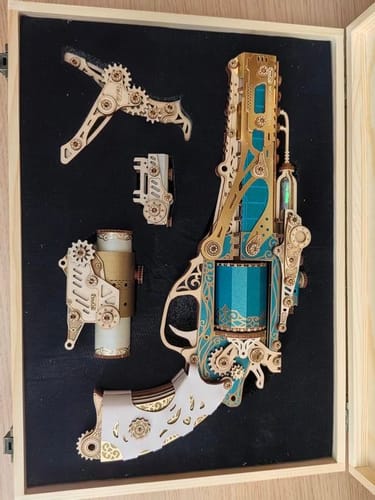 Customer photo review of Steam Revolver 3D Wooden Puzzle