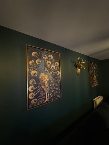 Customer photo review of Luxe Peacock Set of 2 Prints
