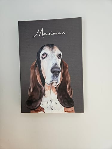 Customer photo review of Pet Art Canvas Wrap