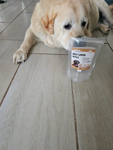 Customer photo review of Human-Grade Beef Liver Treats (Promo)