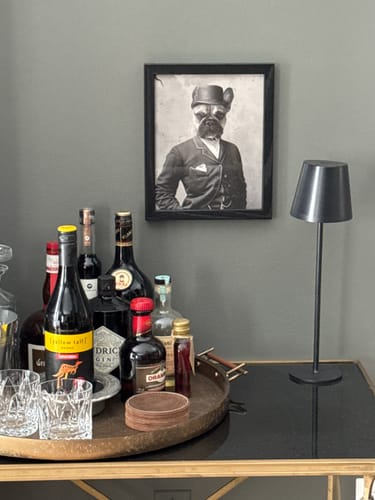 Customer photo review of The Londoner - Custom Vintage Pet Portrait