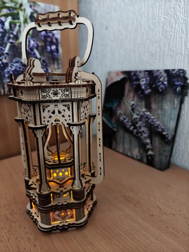 Customer photo review of Vintage Lantern 3D Wooden Puzzle