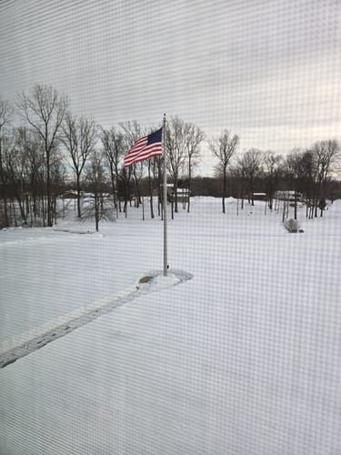 Customer photo review of 5' x 8' American Flag
