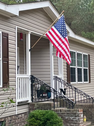Customer photo review of 3' x 5' American Flag Set