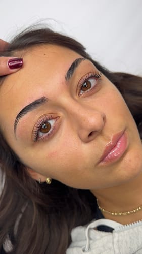 Customer photo review of Pure Care Lash & Brow Lift Pack