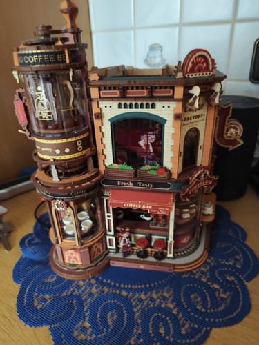 Customer photo review of Dreamy Coffee Factory 3D Wooden Puzzle