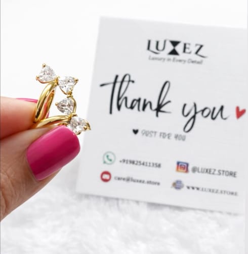 Customer photo review of Diamond Bow Hug Earrings