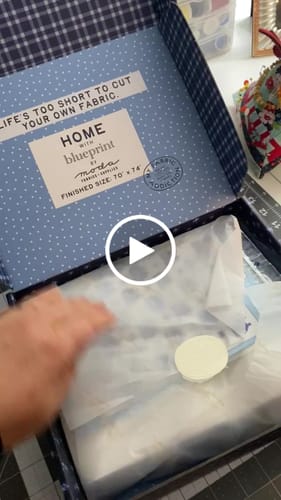 Customer video review of Home Precut Sew-Ready Quilt Kit Featuring Moda Blueprint Fabric by Camille Roskelley