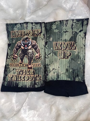 Customer photo review of Wide Leg Crew Socks