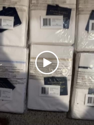 Customer video review of Ralph Lauren NWT Shams and Pillow Cases - High MSRP