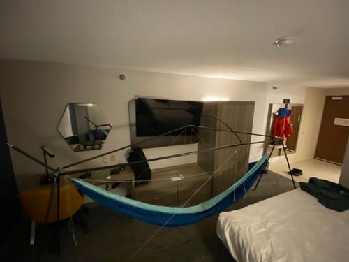 Customer photo review of Cricket 2.0 Hammock Stand (Ultralight)