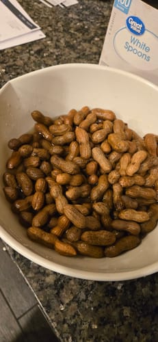 Customer photo review of Boil-The-Bag Boiled Peanuts (2 Bags)