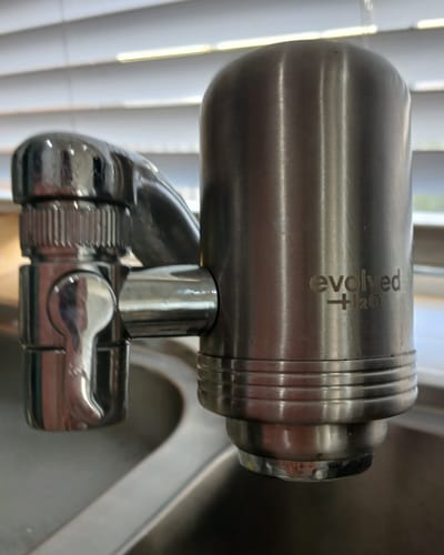 Customer photo review of Evolved H2O™ Advanced Tap Filter