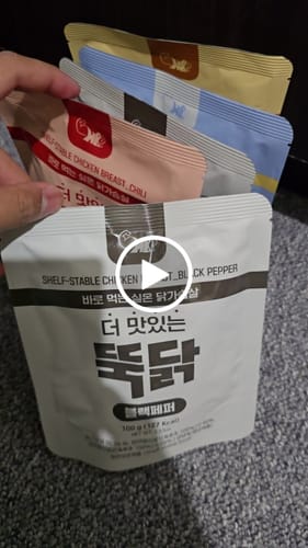 Customer video review of Shelf-Stable Chicken Breast Mixed 32 Pack – Try all flavours(Free shipping)