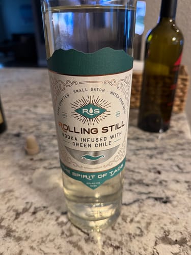 Customer photo review of Rolling Still Hatch Green Chile Vodka 750 mL