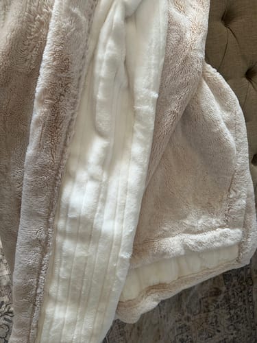 Customer photo review of The Shoreline Natural Blanket