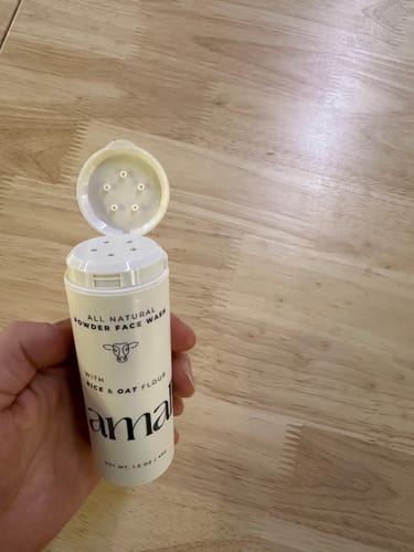 Customer photo review of Oat & Rice Powder Cleanser