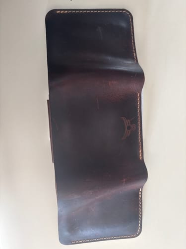 Customer photo review of Badge Trifold Wallet