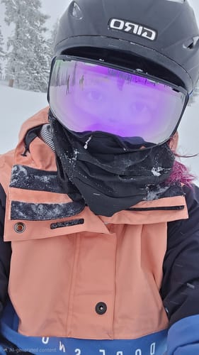 Customer photo review of The Esme Snow Goggle Preorder