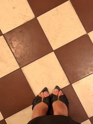 Customer photo review of SL BABYLONE MULES 10 BLACK SMOOTH CALFSKIN