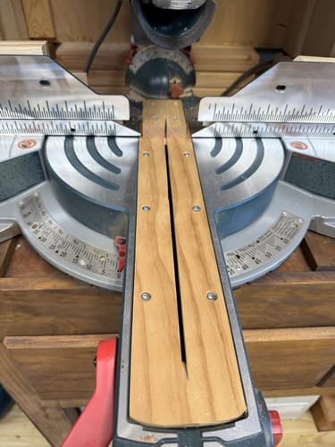 Customer photo review of Bosch Axial Glide Miter Saw Dust Chute (Gen II)