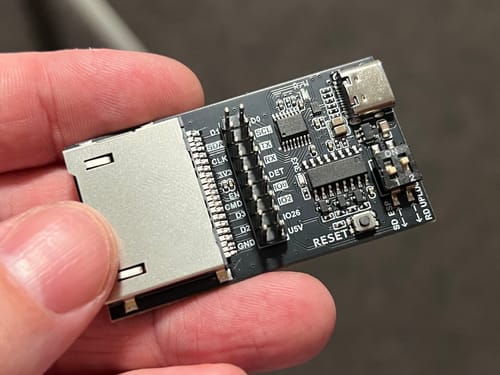 Customer photo review of FYSETC Upgrade SD WIFI PRO with Card-Reader Module Run Wireless by ESP32-PICO-D4 Chip Web Server Reader&Uploader 3D Printer Parts