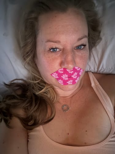 Customer photo review of Queen Hydrating Collagen Mouth Tape