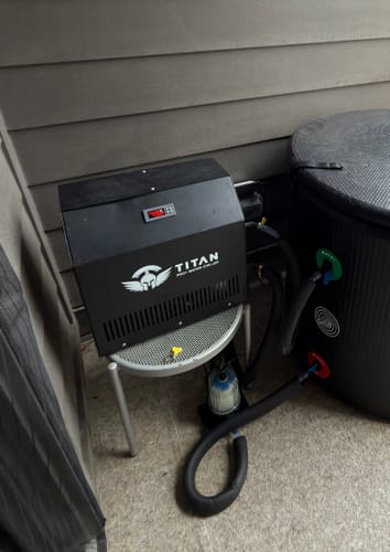 Customer photo review of Cold Plunge Chiller Black