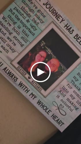 Customer video review of Personalized Canvas Prints, Custom Photos, Loving Gift For Couple, Couple Gift, Anniversary Gift, When I Say I Love You More Dem Canvas