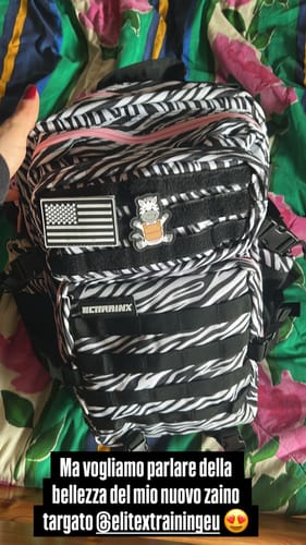 Customer photo review of Mochila Táctica V1 45L All In Zebra