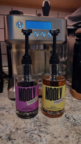 Customer photo review of Blueberry Coffee Syrup