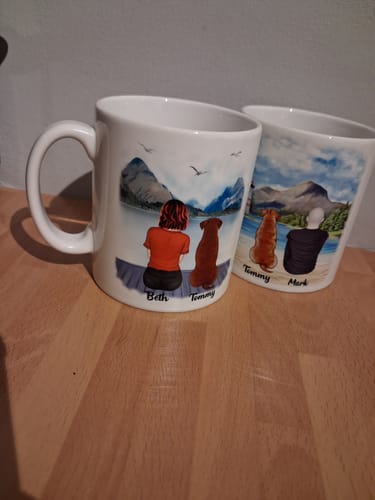 Customer photo review of Man & Dogs - World's Greatest Dog Dad Personalised Mug
