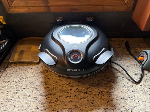 Customer photo review of Horno Pizza a la Piedra Black Edition