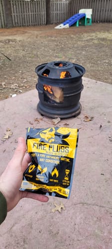 Customer photo review of Fire Plugs - Fire Starter Tinder