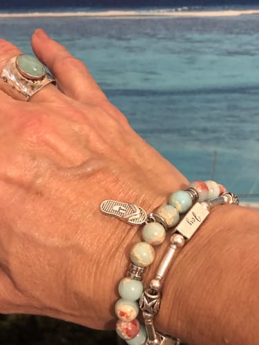 Customer photo review of BEADED – “BUBBLES UP”