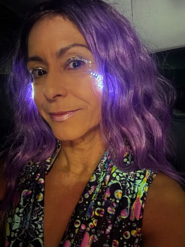 Customer photo review of Lightning: LED Face Stickers