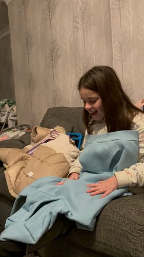 Customer photo review of The Classic Kids Squiddy Hoodie