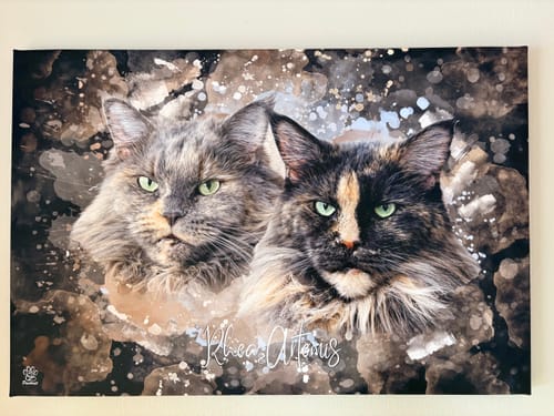 Customer photo review of Aquarell Pawtrait