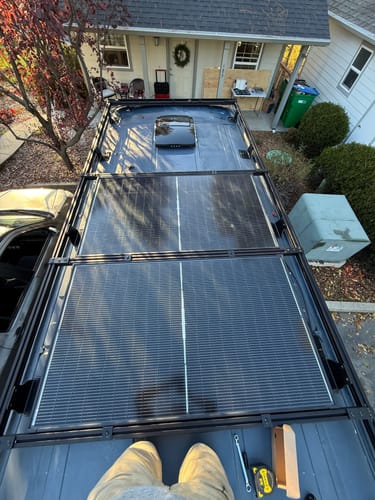 Customer photo review of Ford Transit Roof Rack - Standard - 148" EXT High Roof