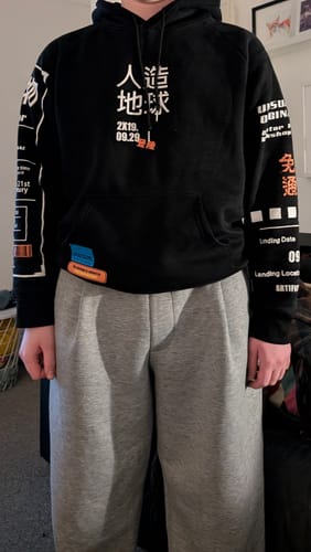 Customer photo review of Kanji Graffiti Hoodie