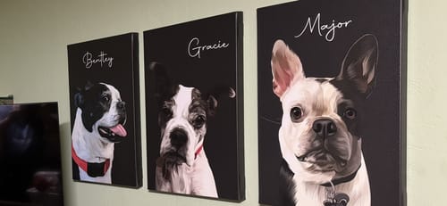 Customer photo review of Pet Art Canvas Wrap