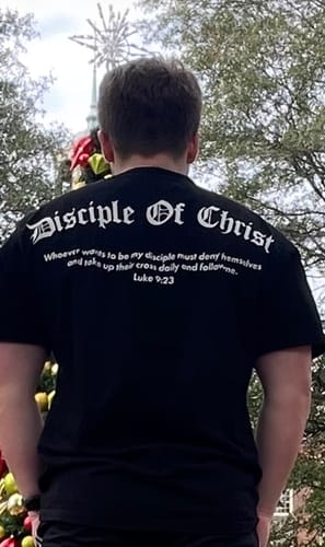 Customer photo review of Disciple Oversized Tee