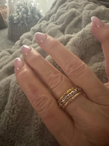 Customer photo review of Allegro Stacking Band Ring