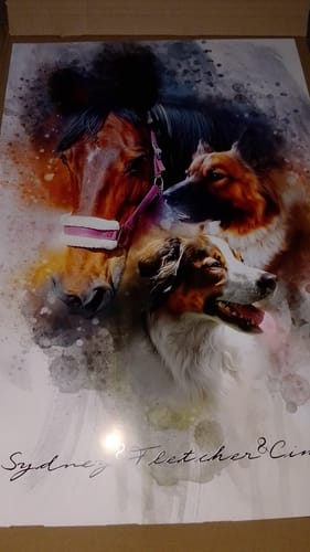 Customer photo review of Wasserfarben Pawtrait
