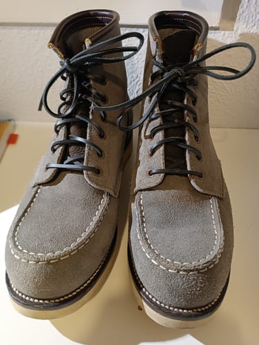Customer photo review of City MocToe Boot -luosjiet®boots - Grey Oiled Nubuck Reverse(German)