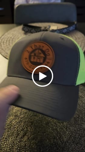 Customer video review of Premium Custom Leather Patch Hats (Wholesale)