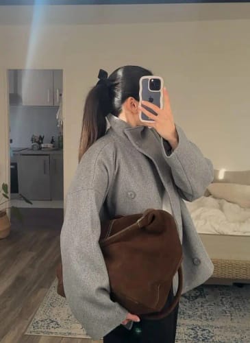 Customer photo review of Rikka Jacket with Stand Collar